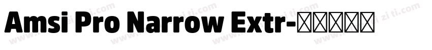 Amsi Pro Narrow Extr字体转换